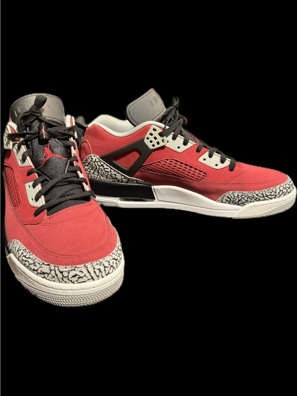 Air Jordan Spizike Low “Toro” Men’s Shoes - Gym Red/Black/Wolf Grey
